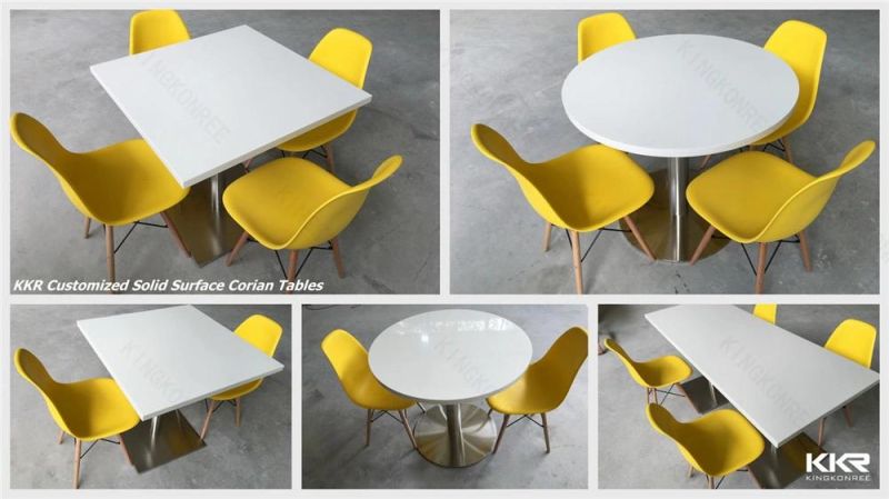 Solid Surface Fastfood Furniture Fast Food Restaurant Tables and Chairs