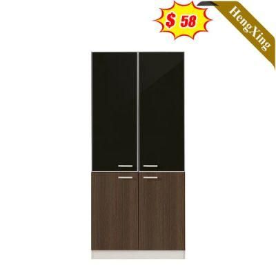 Dark Log Color Office School Furniture China Factory Wooden Company 2-Door Storage Drawers File Cabinet