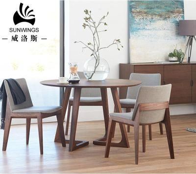 Nordic Wooden Home Furniture Round Dining Table Made in China Guangdong Manufacturer