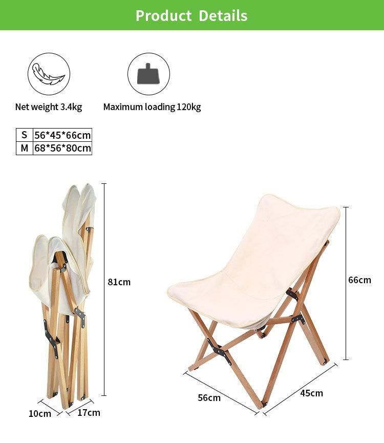 Wholesale Portable Wood Folding Camping Chair