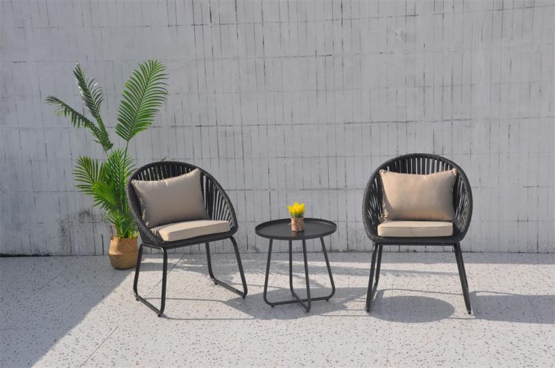 Modern Style Aluminum Outdoor Patio Garden Outdoor Rattan Aluminum Furniture Chair Set