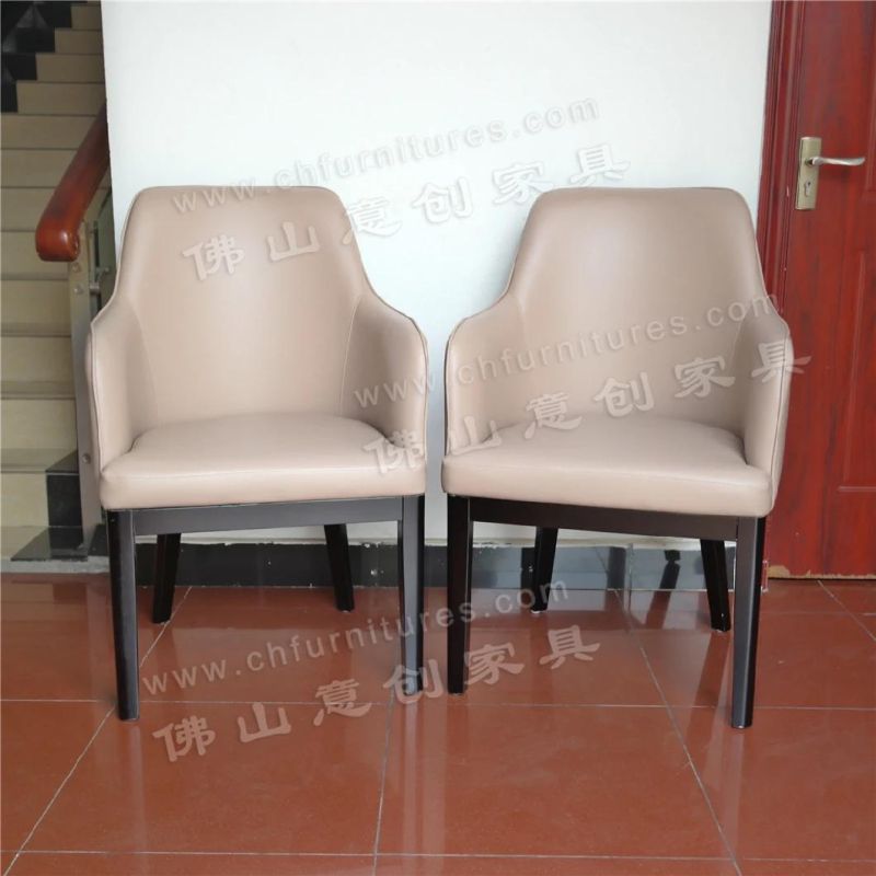 Hyc-Nu126 Modern Light Luxury New Chinese Leather Chair Combination for The Living Room Hotel Sales Office Negotiation