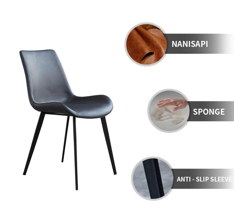 Wholesale Manufacture Customized Living Room Furniture Leather Dining Chairs