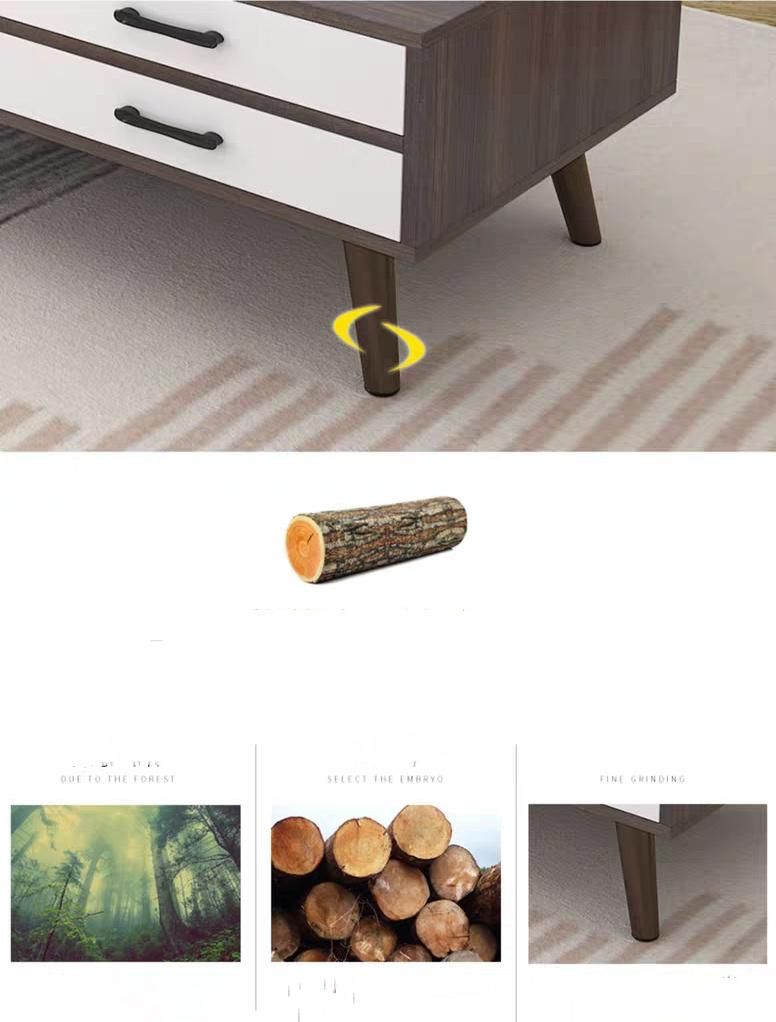 Living Room Furniture Storage Wooden Modern Coffee Table with Drawers