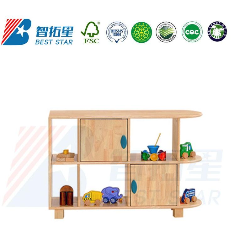 Living Room Wardrobe Cabinet,Playroom Furniture Kids Toy Storage Cabinet,Preschool and Kindergarten Child Bookshelf and Bookcase,Movable Wooden Display Cabinet