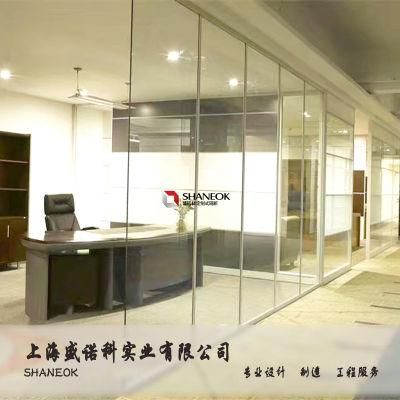 Single Glass Wall Aluminium Office Partition for Office Space