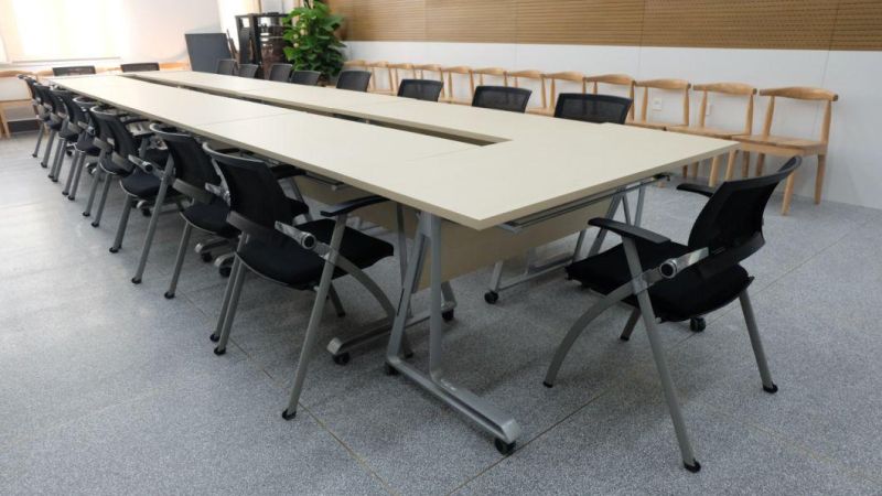 Widely Used Swivel Training Metal Conference Office Folding Desk