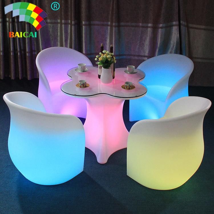 LED Illuminated Furniture Wedding Table and Chair LED Chair