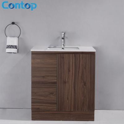 Hot Sale Wood Grain Moisture Resistant Furniture Bathroom Vanity