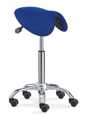 Ergonomic Tilt Saddle Stool Adjustable Height Office Chair