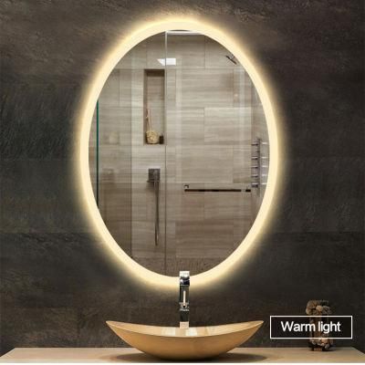 Factory Direct Sale Oval Frameless LED Vanity Bathroom Mirror