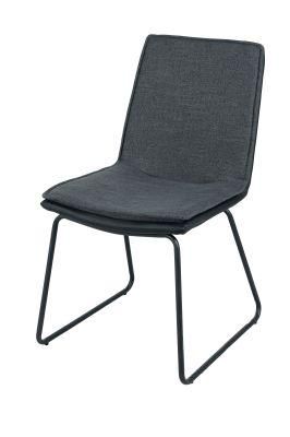 modern Home Furniture PU Back Upholstered Fabric Leather Dining Chair