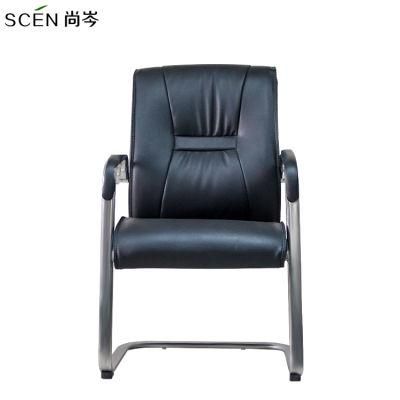 Wholesale Home Leather Dining Room Chair with Armrest Modern Styledining Restaurant Visitor Chairs