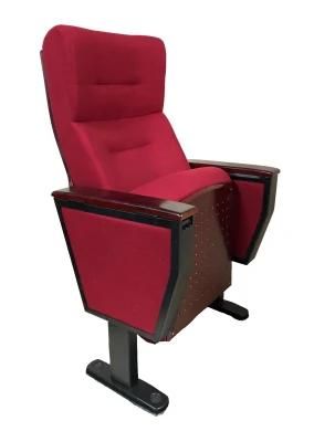 Foldable Metal Theater Chair Auditorium Chair Cheap Price Upholstery Small Size Church Chair
