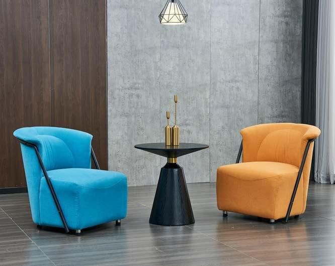 Italian Style Luxury Modern Fabric Leather Hotel Living Room Solid Wood Home Furniture Lazy Stylish Leisure Sofa Chair
