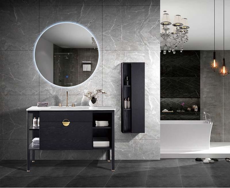 2022 New Plywood Wall Mounted Bathroom Cabinet with Mirror Cabinet