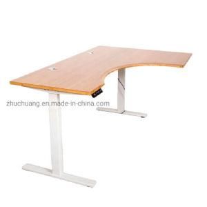L Shape Adjustable Table Boss Table Office Furniture Height Adjustment