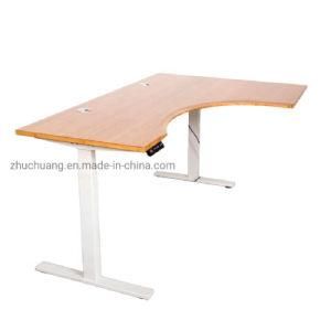 L Shape Adjustable Table Boss Table Office Furniture Height Adjustment