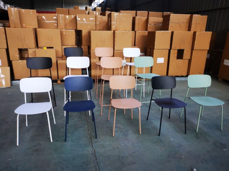 Dinning Room Furniture Sillas Plasticas Chaise Cheap Price Modern Restaurant Leisure Cafe Stackable Dining Plastic Chair