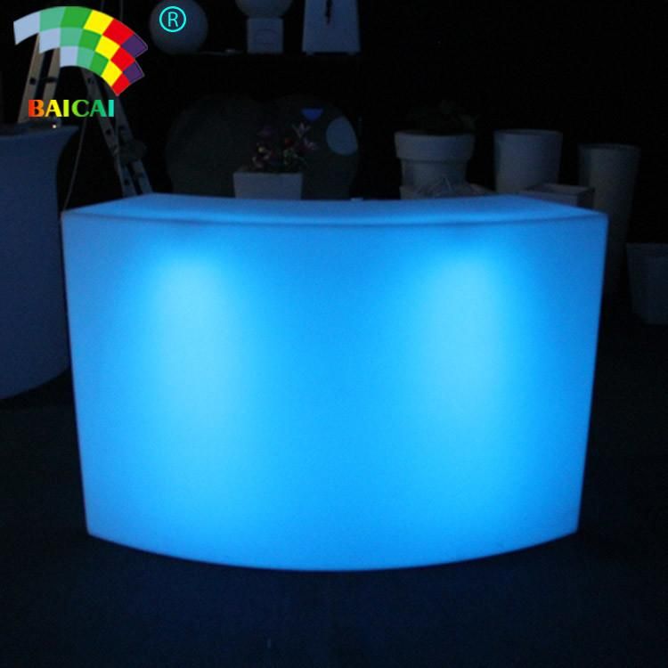 Remote Color Night Club KTV Plastic Glow LED Bar Counter