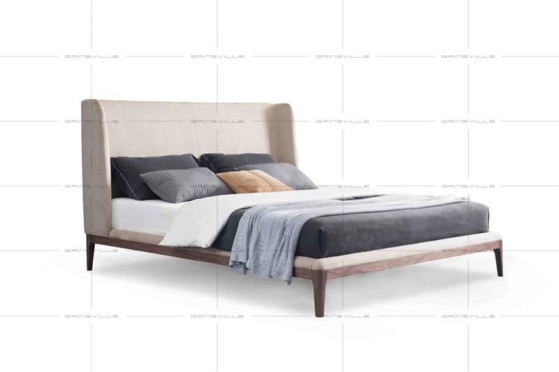 Gc1831 Guangdong Factory Wooden Legs Wall Bed for Home Furniture