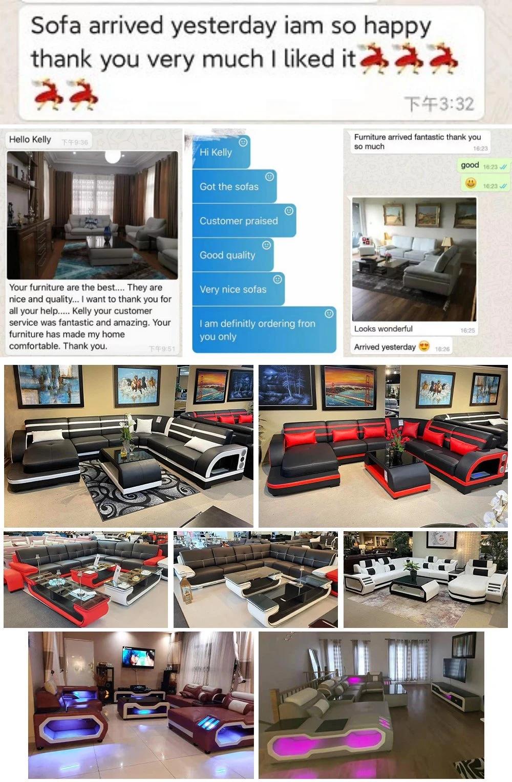 Factory Wholesale Chesterfield Furniture Living Room Sofa Genuine Leather Sofa