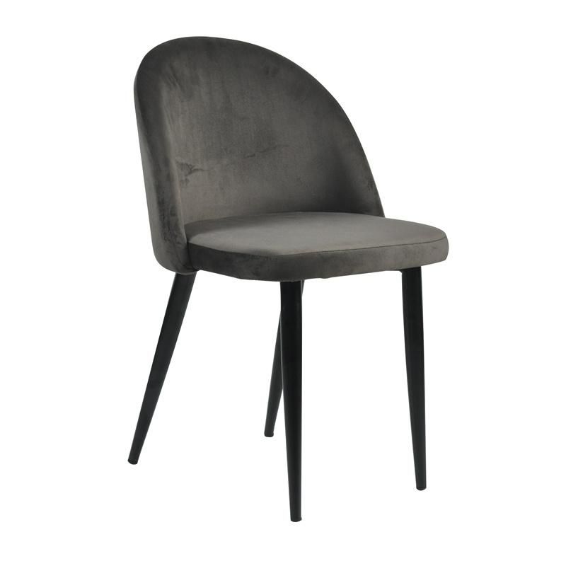 High Quality Master Design Dining Room Furniture Upholstery Fabric Velvet Round Back Dining Chair