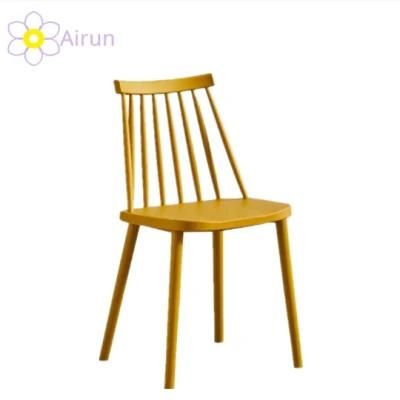 Dreamhause Plastic Windsor Chair Nordic Style Restaurant Plastic Dining Chair Designer Casual Cafe Plastic Chair