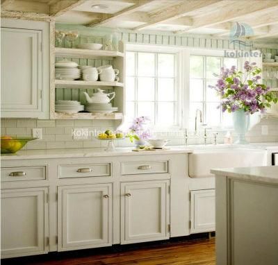 White Shaker Door Solid Wood Modern Kitchen Cabinets/ Kitchen Cabinet/Kitchen Furniture/ Furniture/Lacquer and Home&Basket Furniture