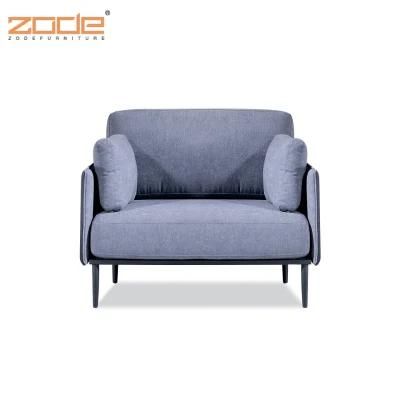 Zode Modern Home/Living Room/Office Furniture Good Quality Sofa Single Seat Fabric Frame Modern Metal Leisure Sofa