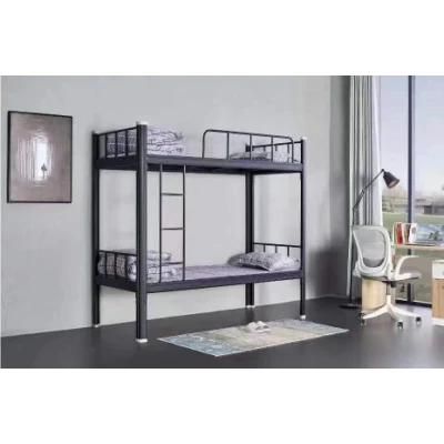 Heavy Duty Steel Double Bunk Beds with Ladder-Wire Mesh