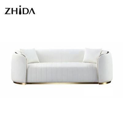 Living Room High End Furniture Luxury Design Genuine Leather Sofa