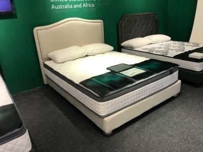 Modern Furniture Pure White Design Hot Sell in 2019 Tight Top Rolled Pocket Spring Mattress