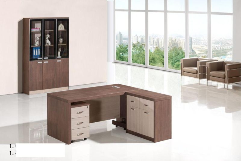 High Quality Modern Design Safe Material MDF 160cm 180cm 200cm Wooden Executive Office Desk
