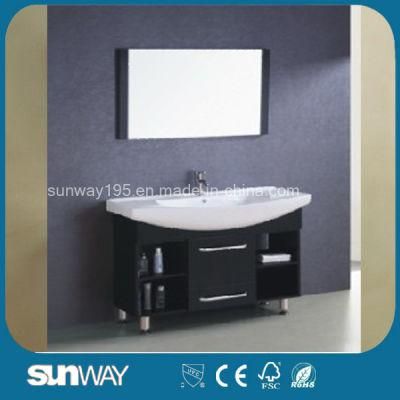 Painting Solid Wood Bathroom Furniture with Sink