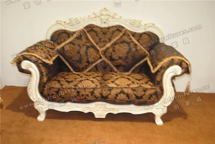 Elegant and Nice Design Brown Fabric Luxury Sofa Used in Hotel Lobby