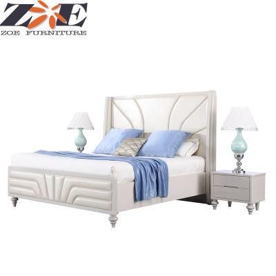 Global Hot Selling MDF High Gloss PU Painting Modern Bedroom Furniture Beds