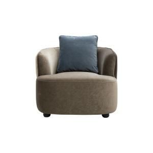 Modern Living Room Furniture Single Sofa Leisure Armchair Plush Fabric Chair