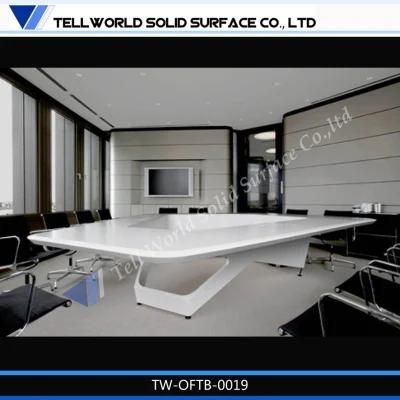 Modern Style Office Furniture Artificial Stone Office Meeting Table Design