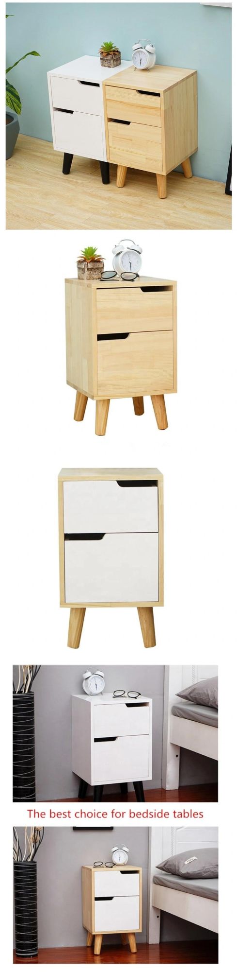 Home Furniture Living Room Cabinet Nordic Solid Wood Drawer Bedside Table Modern Furniture Bedroom Small Cabinet