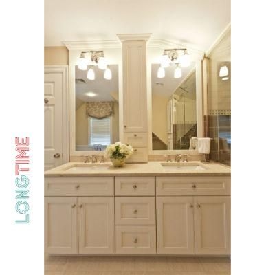 Factory Direct MDF Powder Room Cabinet with Marble Countertop