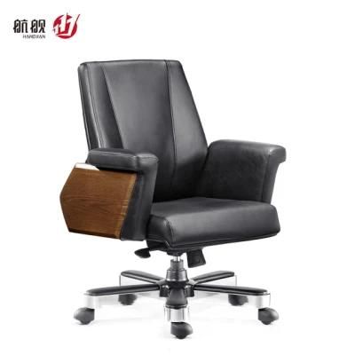 Workplace Leather Office Chair MID Back Visitor Office Furniture