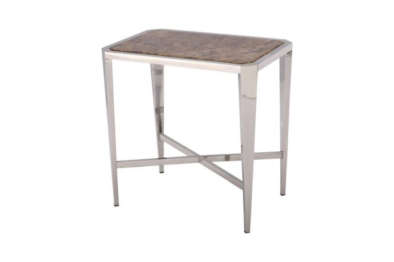 Metal Furniture Home Decoration Table Console Tables with Walnut