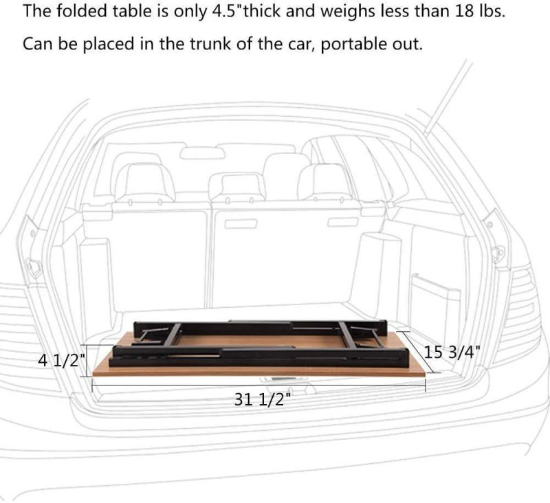 Popular Knock Down Design Desk for Laptop and Computer Home Using and Office Furniture with Wooden Table Top