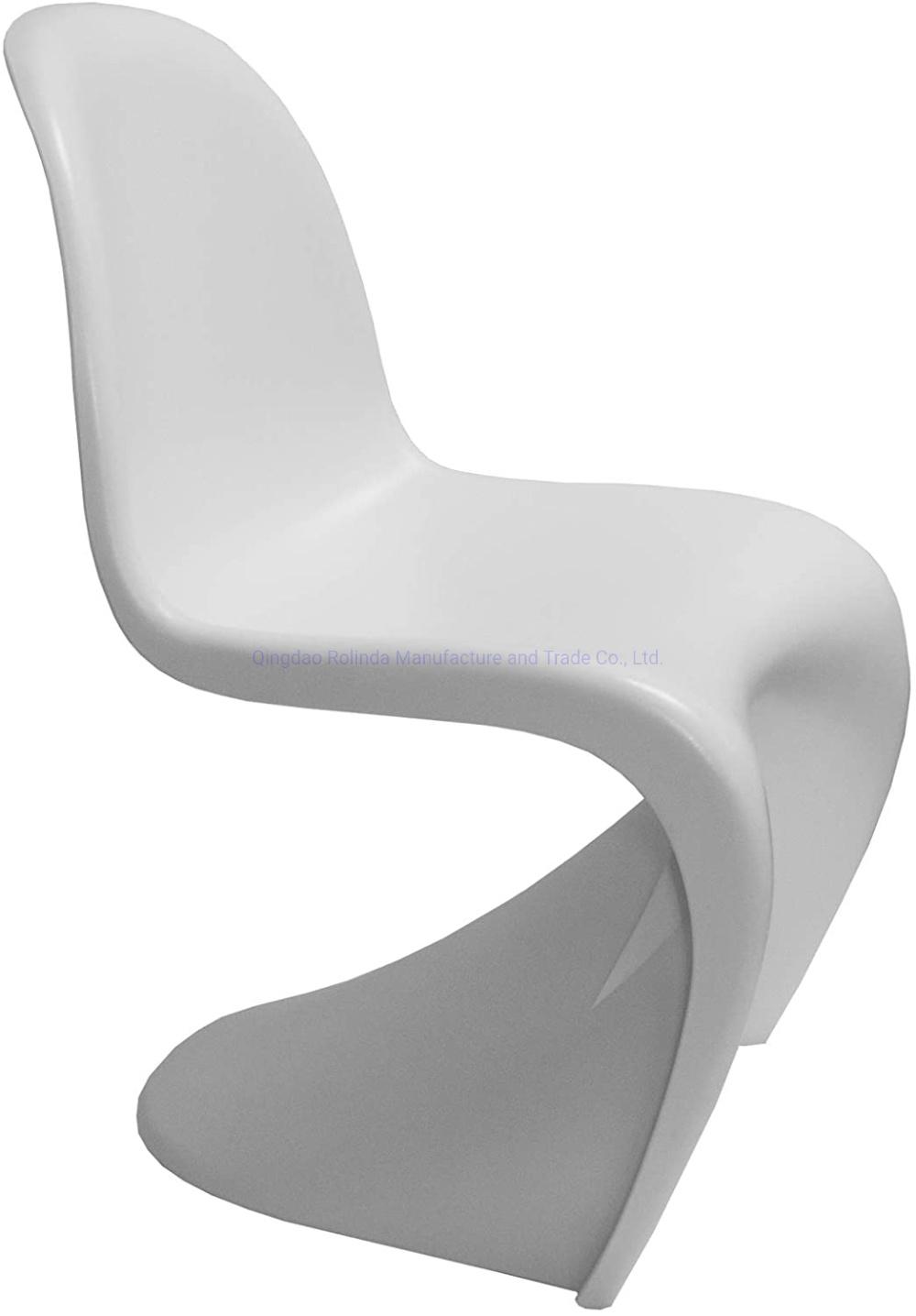 Heavy Duty Modern Indoor Stackable S Shape Colored PP Polypropylene Plastic Dining Panton Chairs