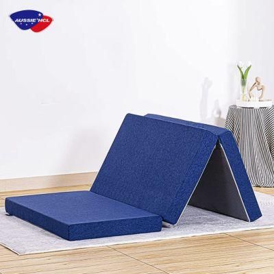 Wholesale Premium Tri-Fold Memory Foam Mattress Topper for Home Furniture Single Size Latex Gel Memory Foam Sponge Mattresses