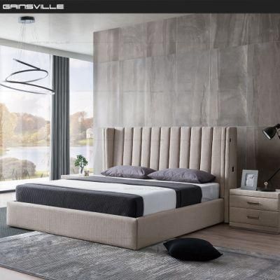 Modern Home Bedroom Sets High Headboard Bed with Storage Function
