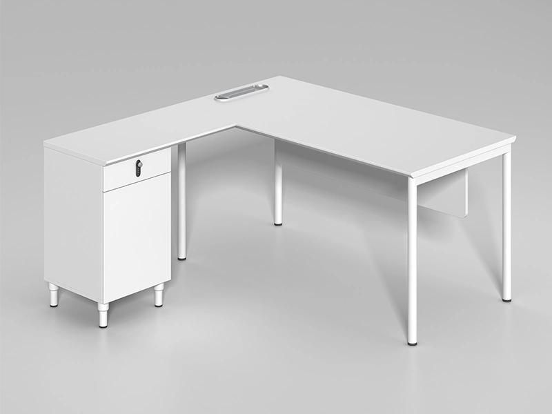 High Quality Modern Furniture White L Shaped Executive Office Desk