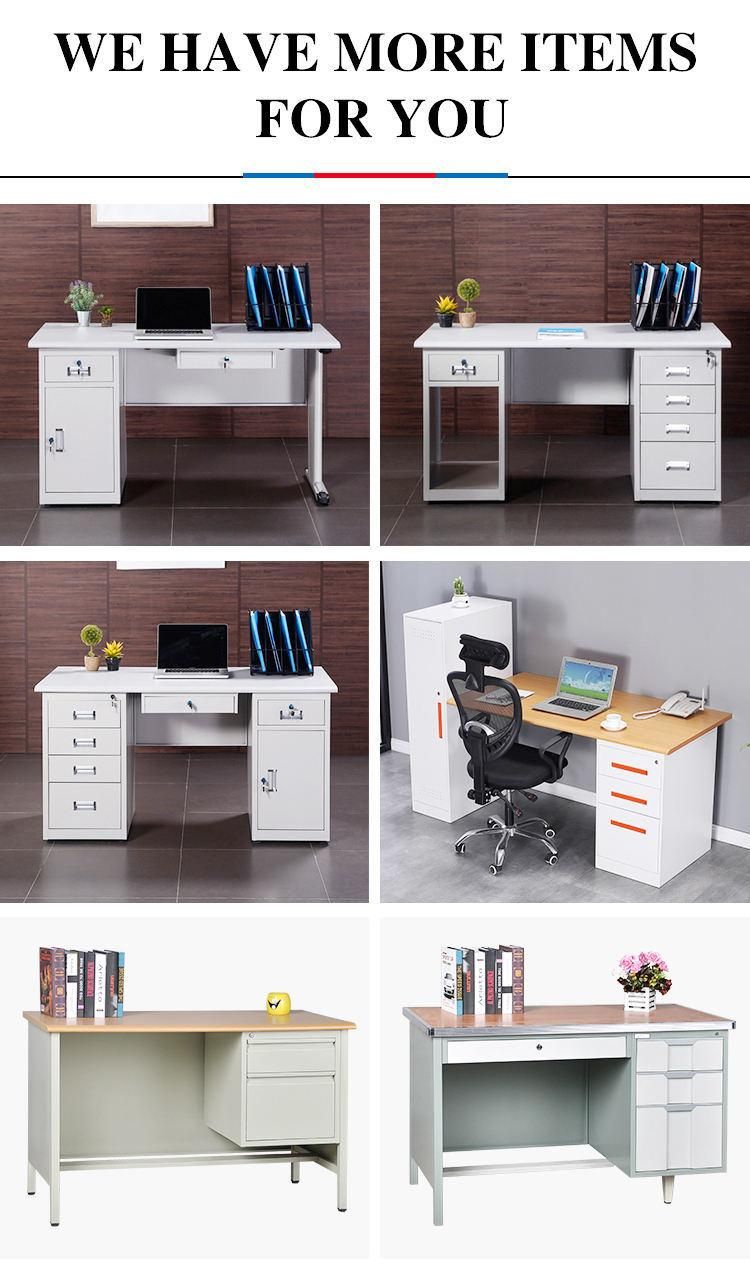 Drawers Modern Lock Office Furniture with Computer Desk Study Table