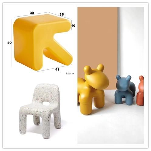 Rotomolding Changing Shoe Stool Nordic Net Red Creative Designer Living Room Insulated Bedroom Children Animal Cartoon Chair